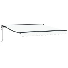 vidaXL Tenda Retrattile Bianco 350x250 cm