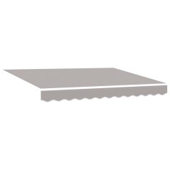 Tenda Retrattile Manuale vidaXL con LED Grigio Chiaro 350x250 cm