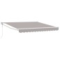 vidaXL Tenda da sole automatica retrattile grigia chiara 350x250 cm vidaXL Tenda da sole automatica retrattile grigia chiara 350x250 cm