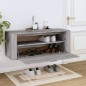 Scarpiera a Muro Grigio Sonoma 100x35x38cm in Legno Multistrato Scarpiera a Muro Grigio Sonoma 100x35x38cm in Legno Multistrato