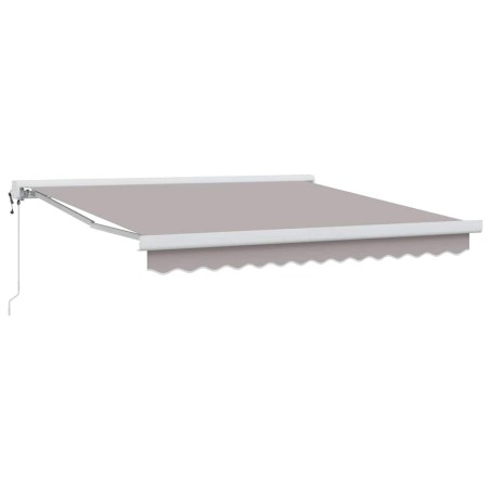 vidaXL Tenda da sole automatica retrattile grigio chiaro 350 x 250 cm