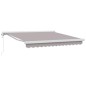 vidaXL Tenda da sole automatica retrattile grigio chiaro 350 x 250 cm vidaXL Tenda da sole automatica retrattile grigio chiaro 350 x 250 cm