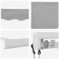 vidaXL Tenda da sole automatica retrattile grigio chiaro 350 x 250 cm vidaXL Tenda da sole automatica retrattile grigio chiaro 350 x 250 cm