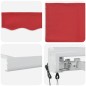 vidaXL Tenda da sole automatica retrattile rossa 350 x 250 cm vidaXL Tenda da sole automatica retrattile rossa 350 x 250 cm