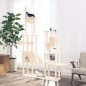 Albero per Gatti con Tiragraffi in Sisal Crema 279 cm Albero per Gatti con Tiragraffi in Sisal Crema 279 cm