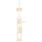 Albero per Gatti con Tiragraffi in Sisal Crema 279 cm Albero per Gatti con Tiragraffi in Sisal Crema 279 cm