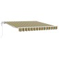 vidaXL Tenda Retrattile Verde e Giallo 350 x 250 cm Verde e giallo vidaXL Tenda Retrattile Verde e Giallo 350 x 250 cm Verde e giallo