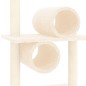Albero per Gatti con Tiragraffi in Sisal Crema 279 cm Albero per Gatti con Tiragraffi in Sisal Crema 279 cm