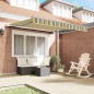 vidaXL Tenda da sole automatica retrattile Verde e Giallo 350x250 cm