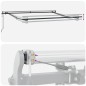 vidaXL Tenda da sole automatica retrattile Verde e Giallo 350x250 cm