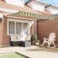 vidaXL Tenda Retrattile Manuale Verde e Gialla 350x250 cm