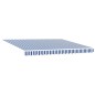vidaXL Tenda Retrattile Strisce Blu e Bianche 400 × 300 cm vidaXL Tenda Retrattile Strisce Blu e Bianche 400 × 300 cm
