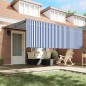 vidaXL Tenda Retrattile Strisce Blu e Bianche 400 × 300 cm vidaXL Tenda Retrattile Strisce Blu e Bianche 400 × 300 cm