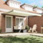 vidaXL Tenda Retrattile Crema 400x300 cm Poliestere e Alluminio