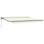 vidaXL Tenda Retrattile Crema 400x300 cm Poliestere e Acciaio vidaXL Tenda Retrattile Crema 400x300 cm Poliestere e Acciaio