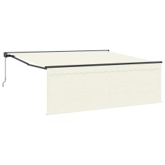 vidaXL Tenda Retrattile Beige 400 × 300 cm Poliestere