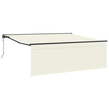 vidaXL Tenda Retrattile Crema 400 × 300 cm Tessuto