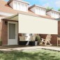 vidaXL Tenda Retrattile Crema 400 × 300 cm Tessuto vidaXL Tenda Retrattile Crema 400 × 300 cm Tessuto