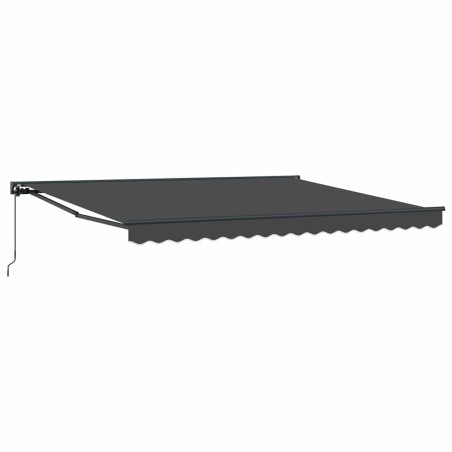 vidaXL Tenda Retrattile Antracite 400x300 cm Alluminio e Poliestere