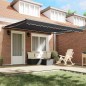 vidaXL Tenda Retrattile Antracite 400x300 cm Alluminio e Poliestere