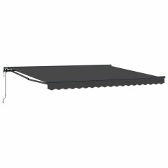 vidaXL Tenda Retrattile Antracite 400x300 cm