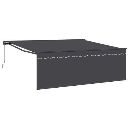 vidaXL Tenda Retrattile Antracite 400 × 300 cm Poliestere, Alluminio