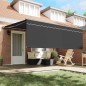 vidaXL Tenda Retrattile Antracite 400 × 300 cm Poliestere, Alluminio vidaXL Tenda Retrattile Antracite 400 × 300 cm Poliestere, Alluminio