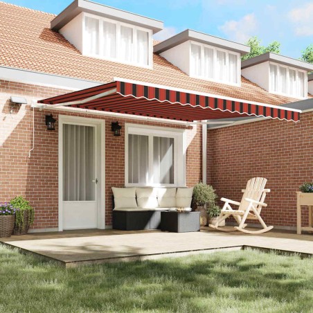vidaXL Tenda da sole with Arancione e marrone 400 × 300 cm