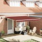 vidaXL Tenda da sole with Arancione e marrone 400 × 300 cm