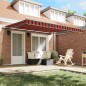 vidaXL Tenda Retrattile Arancione e Marrone 400x300 cm