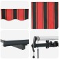 vidaXL Tenda Retrattile Arancione e Marrone 400x300 cm