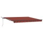 vidaXL Tenda Retrattile Automatizzata con LED Arancione e Marrone 400x300 cm vidaXL Tenda Retrattile Automatizzata con LED Arancione e Marrone 400x300 cm