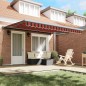 vidaXL Tenda da sole automatica retrattile Arancione e Marrone 400 x 300 cm vidaXL Tenda da sole automatica retrattile Arancione e Marrone 400 x 300 cm