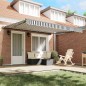 vidaXL Tenda Retrattile Antracite e Bianco 400x300 cm vidaXL Tenda Retrattile Antracite e Bianco 400x300 cm