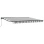 vidaXL Tenda Retrattile Antracite e Bianco 400x300 cm vidaXL Tenda Retrattile Antracite e Bianco 400x300 cm