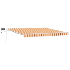 vidaXL Tenda Retrattile with Giallo e Arancione 400 × 300 cm