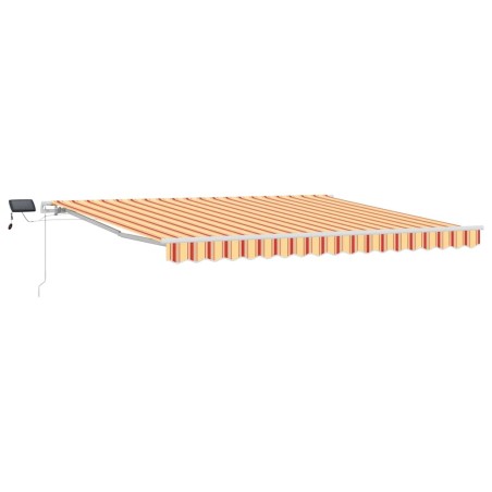 vidaXL Tenda Retrattile with Giallo e Arancione 400 × 300 cm