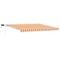 vidaXL Tenda Retrattile with Giallo e Arancione 400 × 300 cm