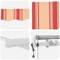 vidaXL Tenda Retrattile Giallo e arancione 400 × 300 cm vidaXL Tenda Retrattile Giallo e arancione 400 × 300 cm