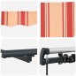 vidaXL Tenda Retrattile giallo e arancione 400 × 300 cm vidaXL Tenda Retrattile giallo e arancione 400 × 300 cm