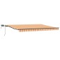 vidaXL Tenda Retrattile Manuale con LED Gialla e Arancione 400x300 cm vidaXL Tenda Retrattile Manuale con LED Gialla e Arancione 400x300 cm