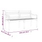 Panchina Batavia con Cuscino Blu 150 cm Legno Massello Teak