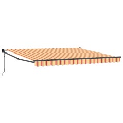 vidaXL Tenda da Sole Automatica Estraibile Gialla e Arancione 400 x 300 cm