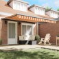 vidaXL Tenda da Sole Retrattile Automatica Gialla e Arancione 400x300 cm vidaXL Tenda da Sole Retrattile Automatica Gialla e Arancione 400x300 cm