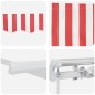 vidaXL Tenda da sole manuale retrattile a strisce rosse e bianche 400 x 300 cm di vidaXL Tenda da sole manuale retrattile a strisce rosse e bianche 400 x 300 cm di