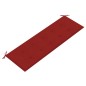 Panchina Batavia con Cuscino Rosso 150 cm Legno Massello Teak Panchina Batavia con Cuscino Rosso 150 cm Legno Massello Teak