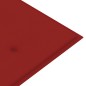 Panchina Batavia con Cuscino Rosso 150 cm Legno Massello Teak Panchina Batavia con Cuscino Rosso 150 cm Legno Massello Teak
