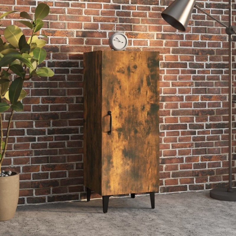 Credenza Rovere Fumo 34,5x34x90 cm in Legno Multistrato Credenza Rovere Fumo 34,5x34x90 cm in Legno Multistrato