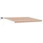 vidaXL Tendone Retrattile Arancione / Grigio / Blù / Bianco 400 × 300 cm