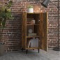 Credenza Rovere Fumo 34,5x34x90 cm in Legno Multistrato Credenza Rovere Fumo 34,5x34x90 cm in Legno Multistrato